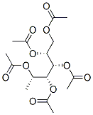 2-O,3-O,4-O,5-O,6-O-Pentaacetyl-1-deoxo-D-galactose Struktur