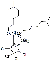 diisooctyl 1,4,5,6,7,7-hexachlorobicyclo[2.2.1]hept-5-ene-2,3-dicarboxylate Struktur