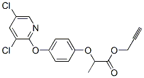 2-[4-[(3,5-二氯-2-吡啶基)氧基]苯氧基]-丙酸-1-丙炔酯 結(jié)構(gòu)式