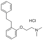 2-(2-Dimethylaminoethoxy)bibenzyl hydrochloride Struktur