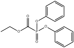 ethyl diphenoxyphosphorylformate Struktur