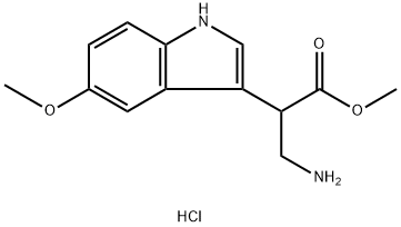 ALPHA-(AMINOMETHYL)-5-METHOXY-1H-INDOLE-3-ACETIC ACID METHYL ESTER HYDROCHLORIDE Struktur