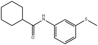 Cyclohexanecarboxamide, N-[3-(methylthio)phenyl]- (9CI) Struktur