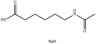 sodium 6-acetamidohexanoate  Struktur