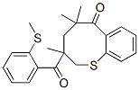 2,3,4,5-Tetrahydro-3,5,5-trimethyl-3-[2-(methylthio)benzoyl]-6H-1-benzothiocin-6-one Struktur