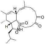 1H-Cycloundec(d)isoindole-1,11,12,15(2H)-tetrone, 3,3a,4,6a,9,10,13,14 -octahydro-4,5,8-trimethyl-3-(2-methylpropyl)-, (3S,3aR,4S,6aS,7E,15aS )- Struktur