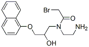 N-[2-Hydroxy-3-(1-naphthoxy)propyl]-N-(bromoacetyl)ethylenediamine Struktur