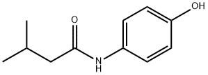 N-(4-hydroxyphenyl)-3-methylbutanamide Struktur