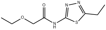 Acetamide, 2-ethoxy-N-(5-ethyl-1,3,4-thiadiazol-2-yl)- (9CI) Struktur