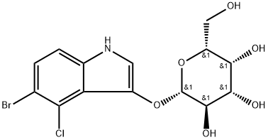 5-溴-4-氯-3-吲哚半乳糖苷, 7240-90-6, 結(jié)構(gòu)式