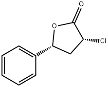 cis-3-chlorodihydro-5-phenylfuran-2(3H)-one Struktur