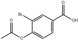 4-(acetyloxy)-3-broMobenzoic acid Struktur