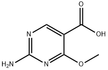 5-Pyrimidinecarboxylic acid, 2-amino-4-methoxy- (9CI) Struktur