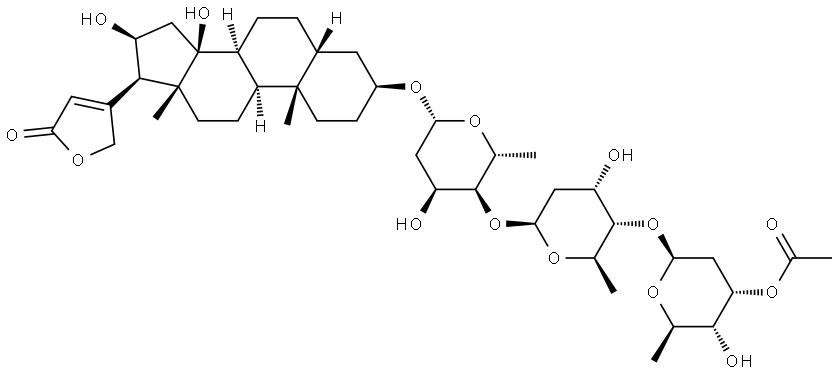 16-ACETYLGITOXIN Struktur