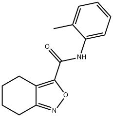 2,1-Benzisoxazole-3-carboxamide,4,5,6,7-tetrahydro-N-(2-methylphenyl)- Struktur