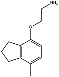 Ethanamine, 2-[(2,3-dihydro-7-methyl-1H-inden-4-yl)oxy]- (9CI) Struktur