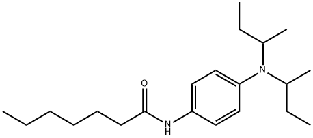 N-[4-[Bis(1-methylpropyl)amino]phenyl]heptanamide Struktur