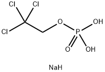 sodium 2,2,2-trichloroethyl hydrogen phosphate  Struktur