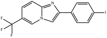 2-(4-Iodo-phenyl)-6-trifluoromethyl-imidazo[1,2-a]pyridine Struktur