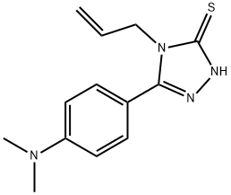 4-ALLYL-5-[4-(DIMETHYLAMINO)PHENYL]-4H-1,2,4-TRIAZOLE-3-THIOL Struktur