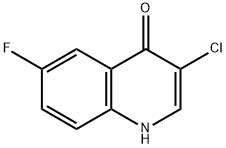 4(1H)-Quinolinone,  3-chloro-6-fluoro- Struktur