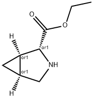 3-Azabicyclo[3.1.0]hexane-2-carboxylicacid,ethylester,(1-alpha-,2-alpha-,5-alpha-)-(9CI) Struktur