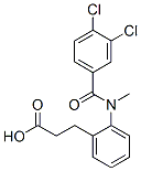 3-[2-[(3,4-dichlorobenzoyl)-methyl-amino]phenyl]propanoic acid Struktur