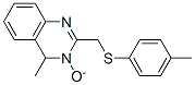 4-methyl-2-[(4-methylphenyl)sulfanylmethyl]-3-oxido-quinazoline Struktur