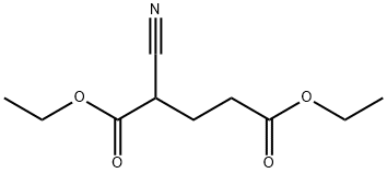 2-Cyano-pentanedioic acid diethyl ester Struktur