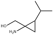 Cyclopropanemethanol, 1-amino-2-(1-methylethyl)- (9CI) Struktur