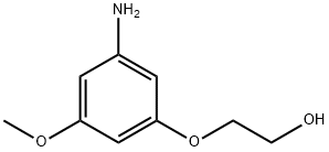 Ethanol, 2-(3-amino-5-methoxyphenoxy)- (9CI) Struktur