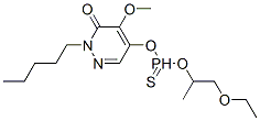 5-(ethoxy-propan-2-yloxy-phosphinothioyl)oxy-4-methoxy-2-pentyl-pyrida zin-3-one Struktur