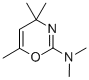 2-Dimethylamino-4,4,6-trimethyl-4H-1,3-oxazine Struktur