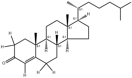 4-CHOLESTEN-3-ONE-2,2,4,6,6-D5 Struktur