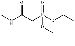 Phosphonic acid, 2-(methylamino)-2-oxoethyl-, diethyl ester Struktur