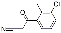 3-(3-chloro-2-Methylphenyl)-3-oxopropanenitrile Struktur