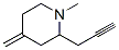 Piperidine, 1-methyl-4-methylene-2-(2-propynyl)- (9CI) Struktur