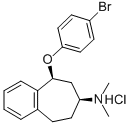 5H-Benzocyclohepten-7-amine, 6,7,8,9-tetrahydro-5-(4-bromophenoxy)-N,N -dimethyl-, hydrochloride, cis- Struktur