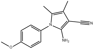 2-AMINO-1-(4-METHOXYPHENYL)-4,5-DIMETHYL-1H-PYRROLE-3-CARBONITRILE Struktur