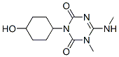 1,3,5-Triazine-2,4(1H,3H)-dione, 3-(4-hydroxycyclohexyl)-1-methyl-6-(m ethylamino)- Struktur