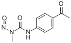 1-(p-Acetylphenyl)-3-methyl-3-nitrosourea Struktur