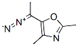 Oxazole,  5-(1-diazoethyl)-2,4-dimethyl-  (9CI) Struktur