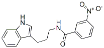 N-[3-(1H-Indol-3-yl)propyl]-m-nitrobenzamide Struktur