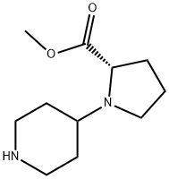 (R)-Methyl 1-(piperidin-4-yl)pyrrolidine-2-carboxylate Struktur