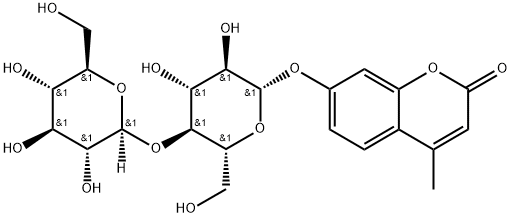 4-METHYLUMBELLIFERYL-BETA-D-CELLOBIOPYRANOSIDE Structure