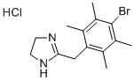 2-(4-Bromo-2,3,5,6-tetramethylbenzyl)imidazoline hydrochloride Struktur