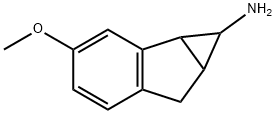 Cycloprop[a]inden-1-amine, 1,1a,6,6a-tetrahydro-3-methoxy- (9CI) Struktur