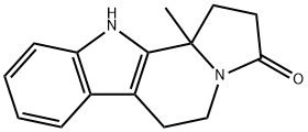 11b-methyl-2,5,6,11-tetrahydro-1H-pyrrolo[5,1-a]$b-carbolin-3-one Struktur