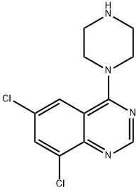 6,8-DICHLORO-4-PIPERAZIN-1-YL-QUINAZOLINE Struktur