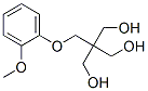 2-(Hydroxymethyl)-2-[(o-methoxyphenoxy)methyl]-1,3-propanediol Struktur